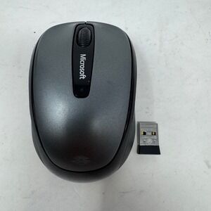 Microsoft Wireless Mobile Mouse 3500 Gray Model 1571 with USB Nano Dongle Tested